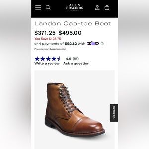 Allen Edmonds formal men shoes